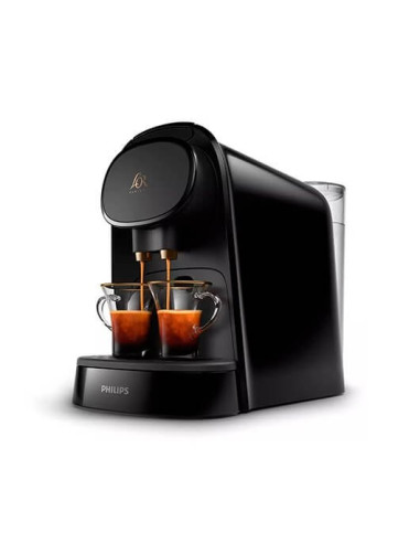 Cafetera philips l'or barista negro - boquilla doble - jarra 1l - desconexion automatica - 50 capsulas