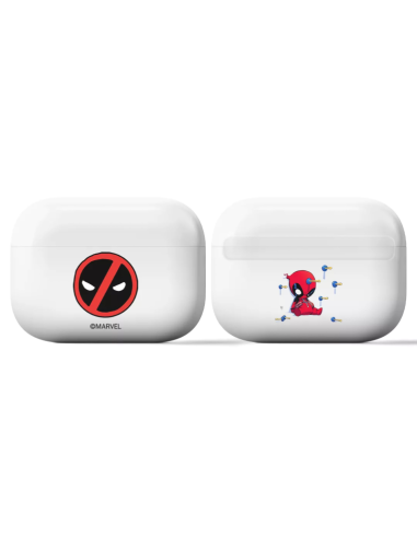 Estuche protector airpods pro ert group deadpool marvel blanco