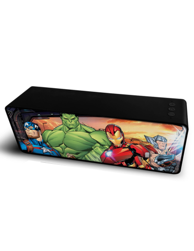 Altavoz ert group bt stereo 2.1 portatil inalambrico 10w avengers 006 marvel multicolor