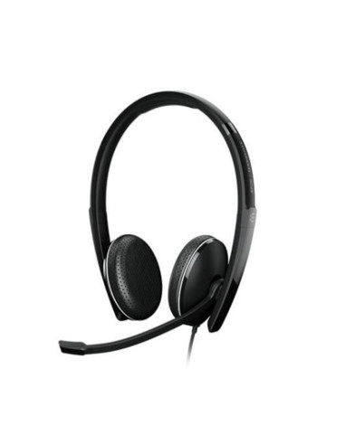 Auriculares epos sennheiser adapt 165 jack 3.5mm usb 2.0 microfono negro