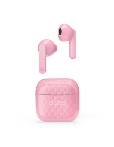 Auriculares inalambricos magneticos sbs teearairfreetwsbtp rosa