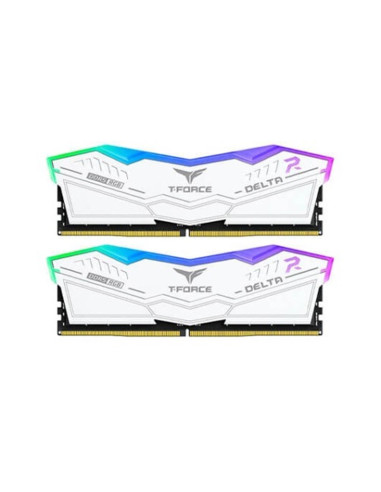 Memoria ram ddr5 32gb 2 x 16gb teamgroup delta - 5600mhz - pc5 44800 - white rgb - cl32 - 1.2v