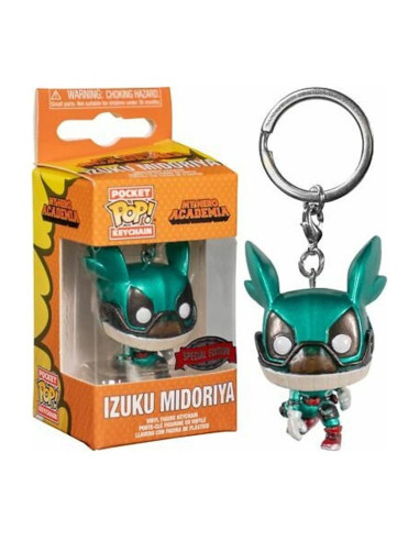 Funko pop keychain llavero my hero academia izuku midoriya efecto metalico edicion especial 46082