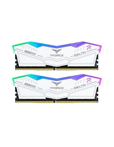 Memoria ram ddr5 32gb 2 x 16gb teamgroup delta - 7000mhz - pc5 56000 - white rgb - cl34 - 1.4v