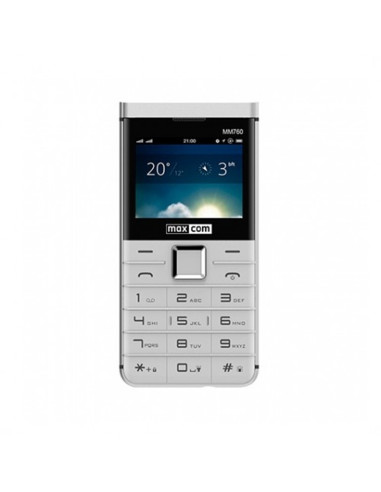 Telefono movil maxcom mm760 white 2.36pulgadas -  2mpx