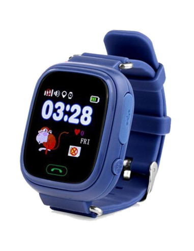 Reloj smartwatch leotec kids way gps antiperdida azul marino 1.22pulgadas