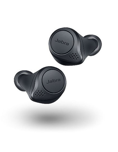 Auriculares inalambricos jabra elite 75t wlc gris + estuche de carga