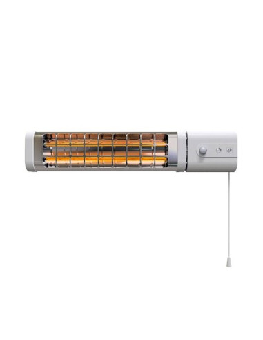 Calefactor soler y palau infrared - 125 gris1200w - cuarzo - 2 lamparas - orientable - dual