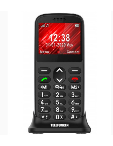 Telefono movil telefunken s420 senior phone - 2.31pulgadas - negro