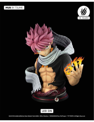 Natsu dragneel busto resina escala 73 cm fairy tail mub by tsume