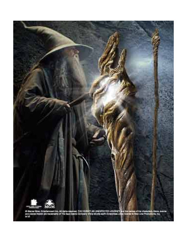 Replica the noble collection el hobbit vara de gandalf con luz 185 cm