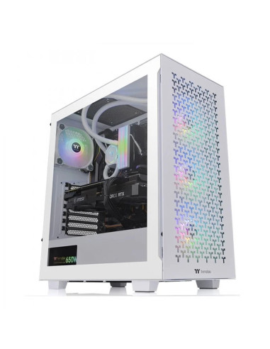 Caja ordenador gaming thermaltake v350 tg blanco atx 2 x usb 3.2 1 x usb tipo c 3 x 120mm 1 x 140mm argb