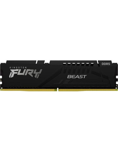 Memoria ram ddr5 8gb kingston - 5200 mhz - pc5 - 41600 - fury beast - cl36 - 1.25v - am5