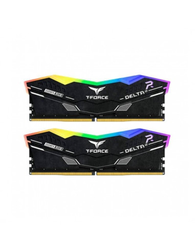 Memoria ram ddr5 32gb 2 x 16gb teamgroup delta - 6000mhz - pc5 48000 - black rgb - cl 38 - 1.25v - am5