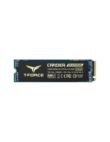 Disco duro interno m2 ssd 1tb pcie4 teamgroup cardea zero z440 2280 - con disipador - l: 5000mb - s e: 4400 mb - s