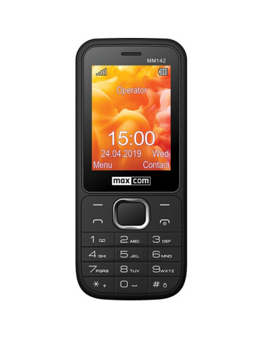 Telefono movil maxcom classic mm142 negro -  2.4pulgadas -  0.3mpx -  2g