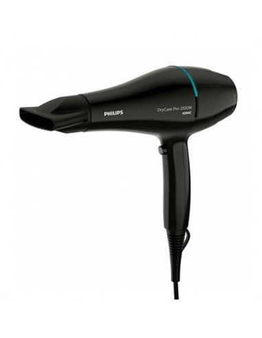 Secador de pelo philips drycare advanced pro negro - 2100w - ionizador - frio - boquilla 9mm - cable 1.8m - 6 posiciones