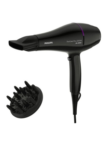 Secador de pelo philips drycare advanced pro 2200w ionizador x2 - frio - boq.9mm - cable 1.8m - 6 posiciones