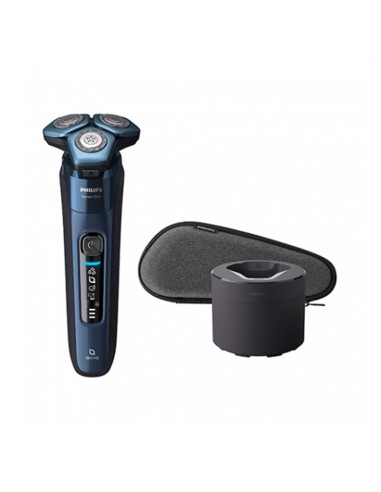 Afeitadora philips shaver serie 7000 azul cabezal 360º - recortador - lavable - wet