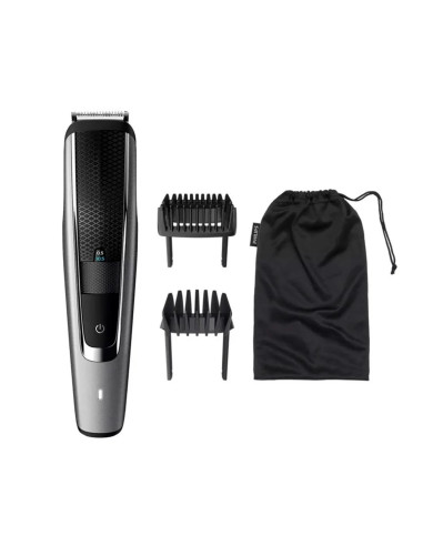 Cortapelo philips beardtrimmer serie 5000 negro 40 ajust. 0.2mm - recorta barba - lavable - 90min