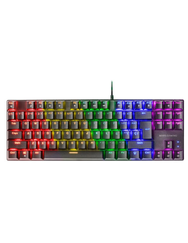 Teclado mars gaming mk80 usb frgb mecanico negro