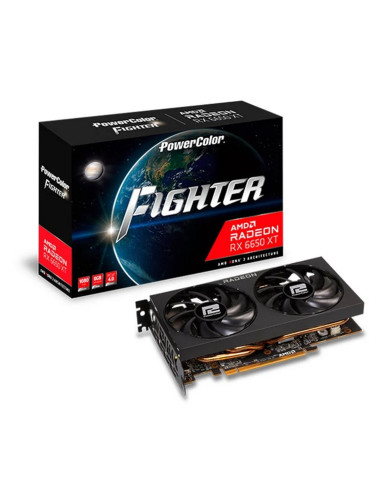 Tarjeta grafica powercolor radeon rx 6650xt fighter 8gb gddr6