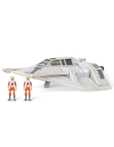 Figura jazwares star wars nave deluxe snowspeeder con figura