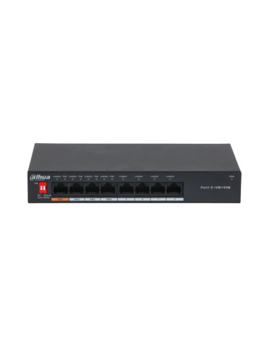 Switch dahua dh - pfs3008 - 8et - 60 poe 8 puertos fast ethernet