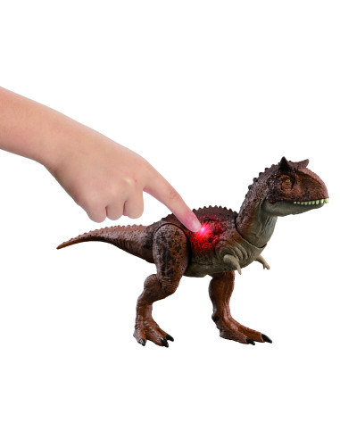 Figura mattel jurassic world carnotaurus