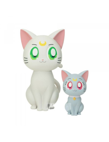 Figura banpresto pretty guardian sailor moon cosmos sofvimates artemis & diana 15cm