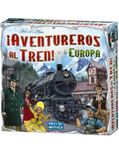 Juego de mesa asmodee ¡aventureros al tren! europa pegi 8