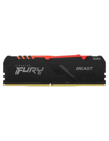 Memoria ram ddr5 8gb kingston - 3600mhz - pc4 - 28800 - fury beast rgb - negro - cl17 - 1.35v