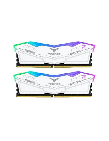 Memoria ram ddr5 32gb 2 x 16gb teamgroup delta - 6000mhz - pc5 48000 - white rgb - cl 38 - 1.25v - am5