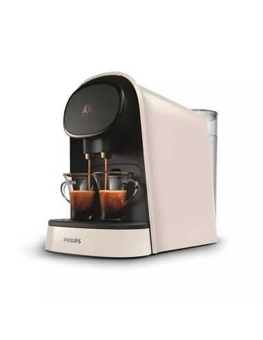 Cafetera philips l'or barista blanco boquilla doble -  jarra 1l -  desconexion automatica