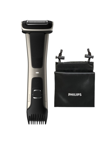 Cortapelos corporal philips bodygroom 7000 negro 5 posiciones - peine guia -  3 -  11mm - recorta - afeita - ducha