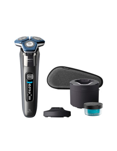 Afeitadora philips shaver series 7000 s7887 - 55 skiniq -  recorta -  afeita -  humedo -  seco -  60min