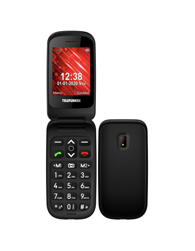 Telefono movil telefunken s440 senior phone - 2.4pulgadas - negro