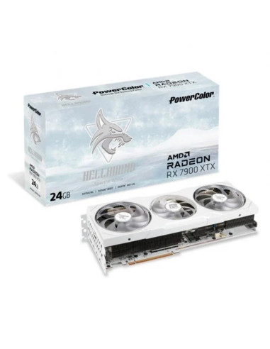 Tarjeta grafica powercolor rx 7900xtx hell hound white 24gb 3 x dp -  1 x hdmi -  2 x 8p