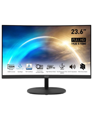 Monitor curvo msi mp2412c 23.6pulgadas fhd 100hz