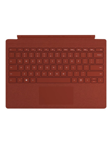 Teclado microsoft surface pro signature type cover para surface pro - pro3 - pro4 rojo