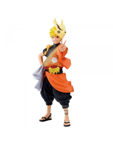 Figura banpresto naruto shippuden animation 20th anniversary naruto uzumaki 16cm