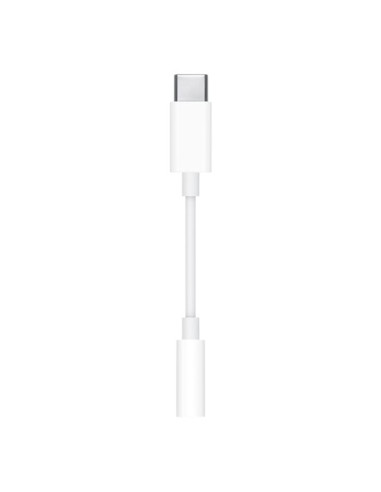 Cable adaptador usb tipo c a jack 3.5mm apple macho - hembra -  blanco