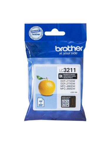 Cartucho tinta brother lc3211bk negro 200 paginas