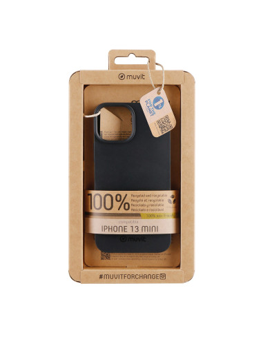 Funda muvit recycletek para apple iphone 13 mini negra