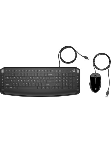 Kit teclado + mouse raton hp pavilion 200 9df28aa usb 2.0 -  teclado ingles