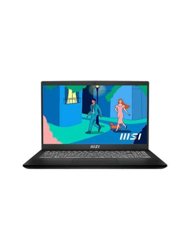 Portatil msi modern 15 b7m - 039xes classic black ryzen 5 - 7530u -  8gb -  ssd 512gb -  15.6pulgadas fhd -  freedos