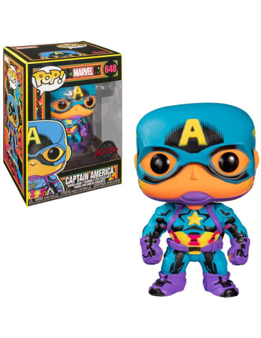 Funko pop marvel black light capitan america multicolor 48845