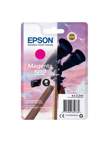 Cartucho tinta epson t02v340 502 magenta ink