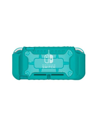 Carcasa hori nintendo switch hibrida turquesa tpu -  duraflexi -  resistente y flexible