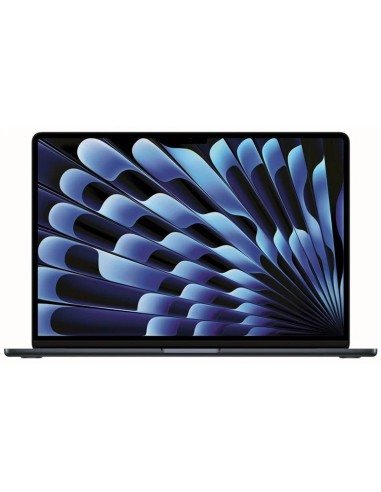 Portatil apple macbook air 15 mba 2023 midnight gb -  chip m2 8c -  gpu 10c -  16gb -  ssd256gb -  touch id -  15.3pulgadas mqk